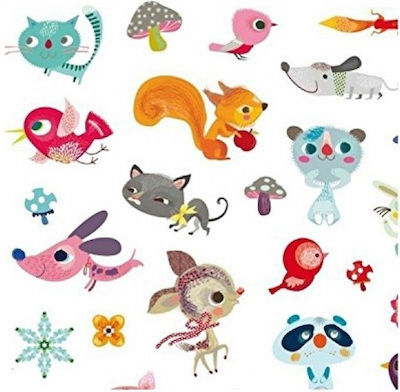 Djeco Stickers Μικροί Φίλοι 160τμχ for Children 3++ Years