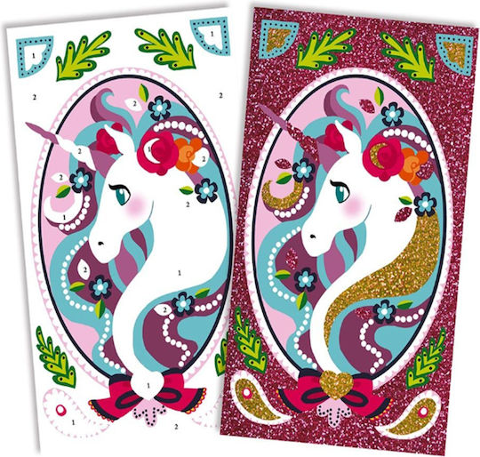 Janod Ζωγραφική Glitter Unicorns για Παιδιά 7+ Ετών