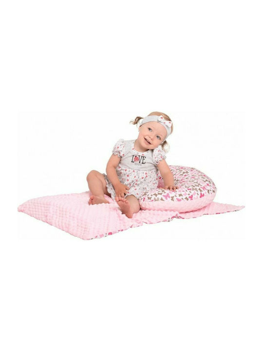 New Baby Pătură Pepinieră Swaddling pături Minky Teddy Catifea Roz 80x102cm