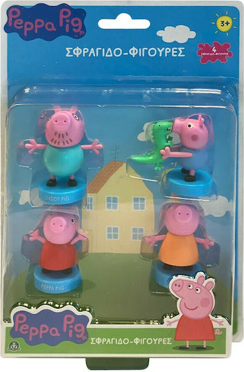 Giochi Preziosi Stamps 4 Pack Hero Mania Peppa Pig for Children 3+ years Years (Various Designs/Assortment of Designs) 1pc