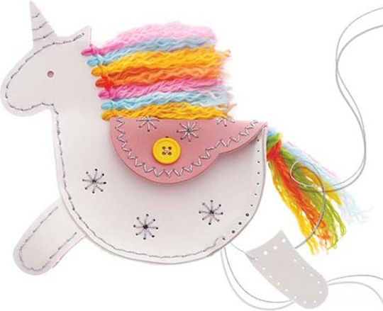 4M Embroidery Handmade Wallet Unicorn Construction for Children 8+ years old Years