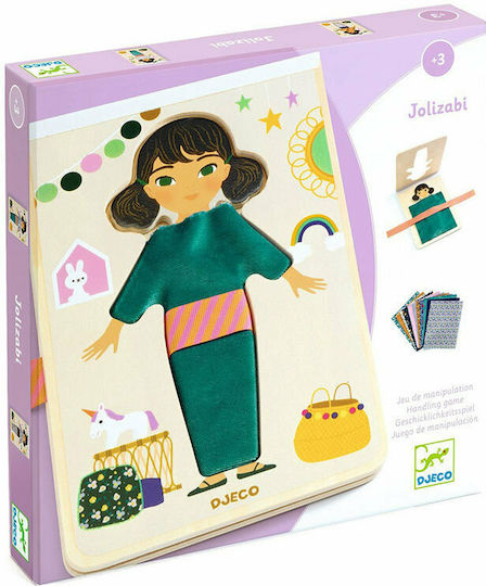Djeco Kinderhandwerk Kleide Mädchen mit Stoffen & Bändern
