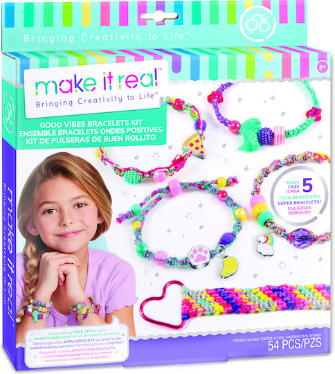 Make It Real Κοσμήματα Good Vibes Bracelets Kit για Παιδιά 8+ Ετών