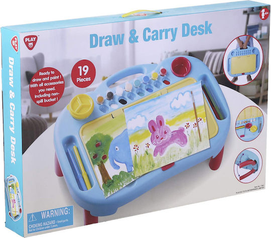 Playgo Painting Draw & Carry Desk for Children 3+ years Years 19pcs