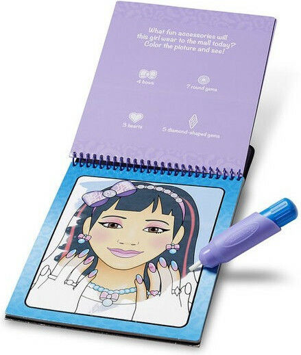 Melissa & Doug Ζωγραφική Water Wow! Makeup & Manicure - On The Go Travel Activity για Παιδιά 3+ Ετών