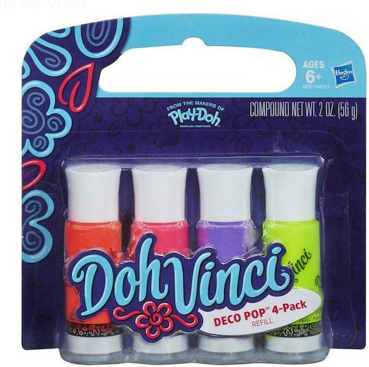 Hasbro Painting Play Doh Dohvinci Deco Pop 4 Pieces for Children 6+ Years (Multi Designs) 4 Pieces