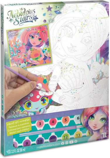 Nebulous Stars Painting Paint By Number Canvas-Coralia for Children 7+ years Years