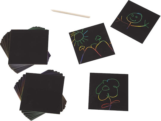 Melissa & Doug Ζωγραφική Scratch Art Box of Rainbow Mini Notes