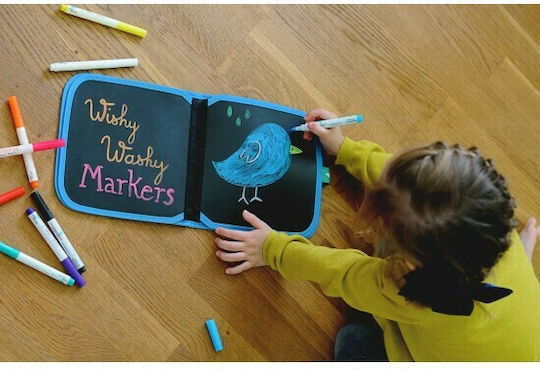 Jaq Jaq Bird Painting Chalkboard Book With Chalk Friends Rocket Ships for Children 3+ years Years