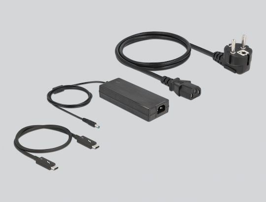 DeLock Thunderbolt 3 / USB-A Докинг станция с 4K PD Етърнет Сив (87777)