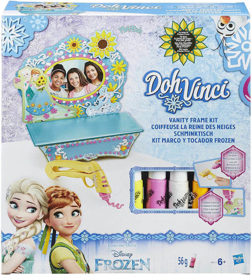 Hasbro Боядисване Play Doh Dohvinci Frozen Vanity Frame за Деца 6+ години+ Години