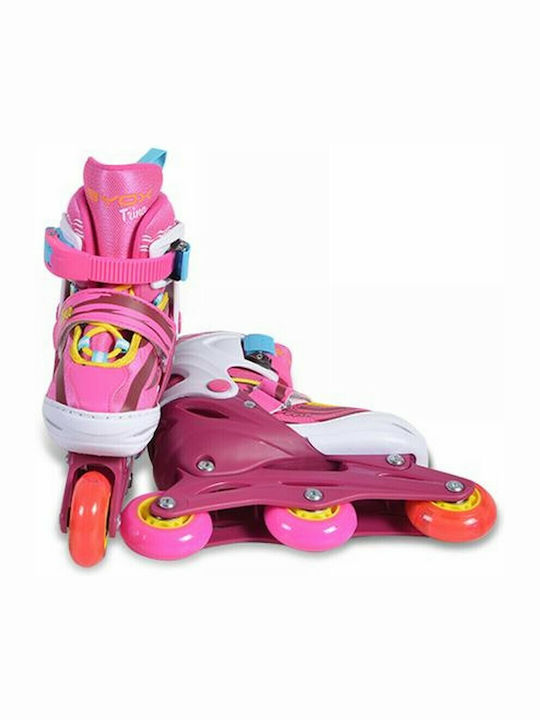 Byox Trina Inline Αυξομειούμενα Rollers Ροζ Παιδικά