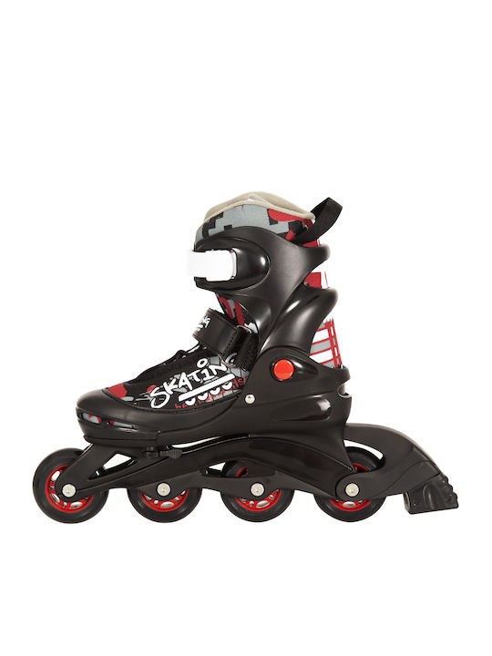 AMILA Inline Einstellbar Rollers Schwarz Erwachsene/Kinder