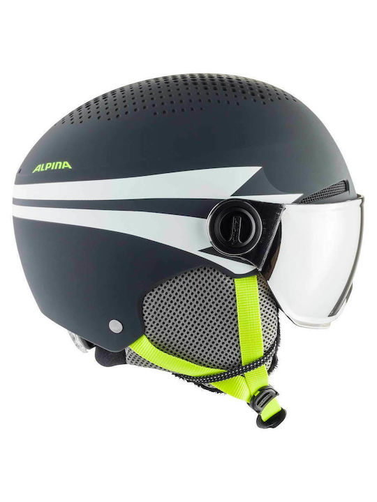 Alpina Zupo Visor Q-lite Κράνος Σκι & Snowboard Παιδικό Γκρι