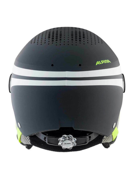 Alpina Zupo Visor Q-lite Детска Каска За Ски И Сноуборд В Сив Цвят