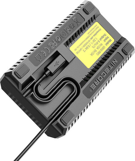 NiteCore Double Battery Charger USN3 Pro Compatible with Sony
