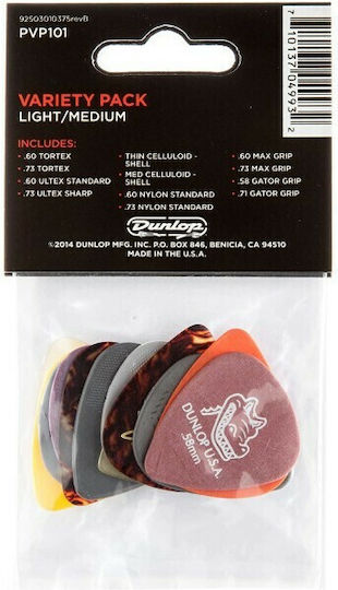 Dunlop Picks Guitar Guitar Pick LT/MD Variety Pack Set 12pcs