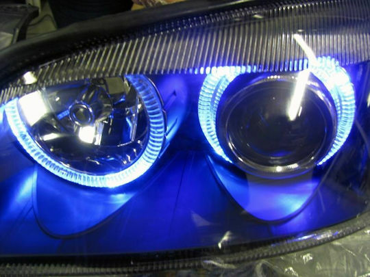 Depo Front Lights Angel Eyes Audi A4 Without H7 Lamps 1995-1998 2 Pieces