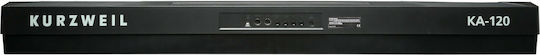 Kurzweil Elektrisch Bühne Klavier KA-120 mit 88 Gewichtet Tasten Eingebaute Lautsprecher und Anschluss an Kopfhörer Schwarz