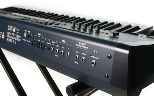 Kurzweil Electric Stage Piano PC-3LE6 with 61 Semi-Weighted Keys and Connection with Headphones and Computer Black