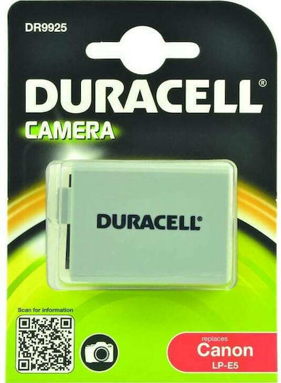 Duracell Μπαταρία Φωτογραφικής Μηχανής DR9925 Ιόντων-Λιθίου (Li-ion) 1020mAh Συμβατή με Canon