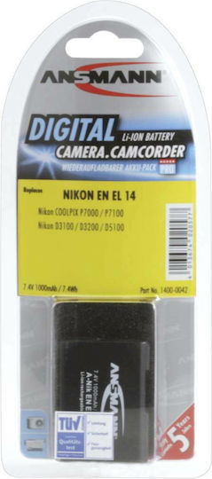 Ansmann Camera Battery A-Nik EN EL 14 1400-0042 Lithium Ion (Li-Ion)