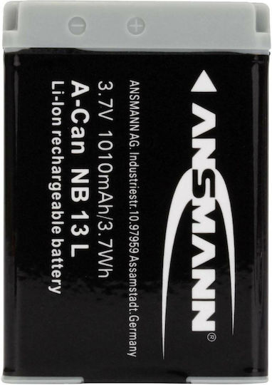 Ansmann Kamera Batterie A-Can NB 13L 1400-0069 Lithium-Ionen (Li-Ion) Kompatibel mit Canon