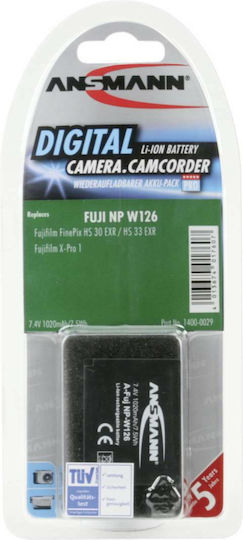 Ansmann Kamera Batterie A-Fuj NP-W 126 1400-0029 Lithium-Ionen (Li-Ion) Kompatibel mit Fujifilm