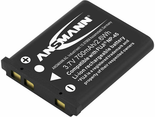Ansmann Μπαταρία Φωτογραφικής Μηχανής A-Fuj NP 45 Ιόντων-Λιθίου (Li-ion) 650mAh Συμβατή με Fujifilm