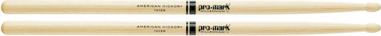 Promark Hickory Drumsticks Drums Classic 5B with Tip Shape Oval