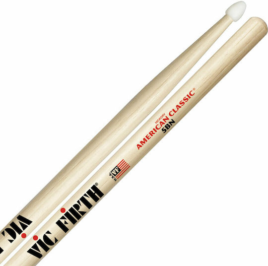 Vic Firth Hickory Drumsticks Drums American Classic 5B with Tip Shape Drop