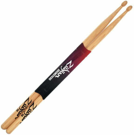Zildjian Hickory Bețe Tobe Series 5B cu Vârf de Formă Picătură