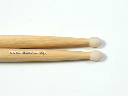 Promark Hickory Drumsticks Drums Signature Mike Portnoy Tip with Tip Shape Oval in Brown Color