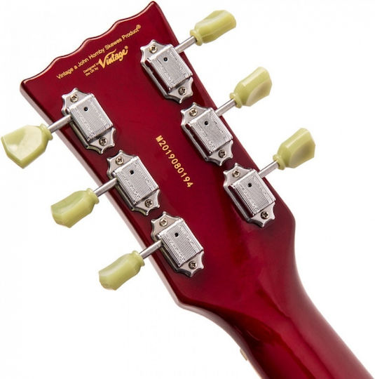 Vintage VS6 ReIssued Chitară Electrică cu HH Configurație Doze Cherry Red