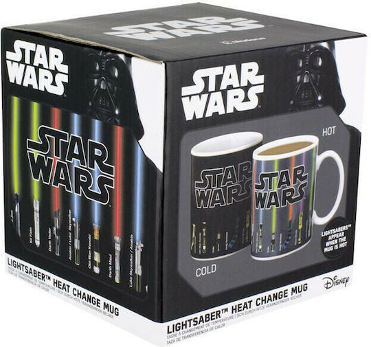 Paladone Star Wars - Lightsaber Heat Change Κούπα από Πορσελάνη Μαύρη 300ml