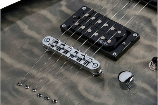 Schecter C-6 Plus Ηλεκτρική Κιθάρα ST Style με HH Διάταξη Μαγνητών Charcoal Burst
