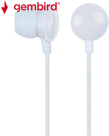 Gembird Ακουστικά Ψείρες In Ear Candy Λευκά