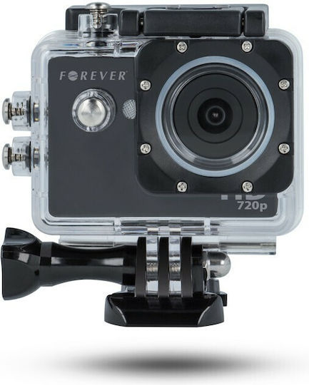 Forever SC-100 Cameră de Acțiune HD (720p) Subacvatică (cu Carcasă) cu Ecran 1.5" Neagră