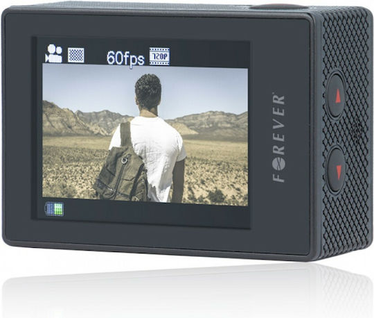 Forever SC-100 Cameră de Acțiune HD (720p) Subacvatică (cu Carcasă) cu Ecran 1.5" Neagră