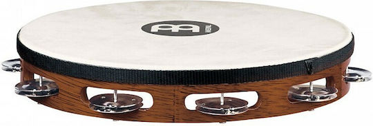 Meinl Meinl Traditional Goat-Skin Wood Tambourine 10 Inches with Natural Leather