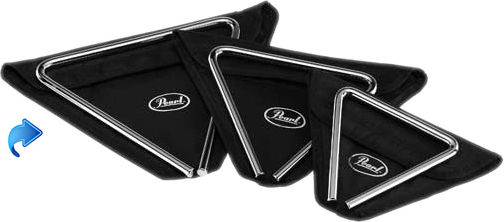 Pearl Elite Concert Steel Musical Triangle 10 Inches