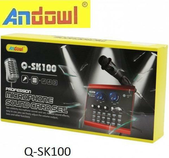 Andowl Q-SK100 Q-SK100 Εξωτερική Επαγγελματική Κάρτα Ήχου