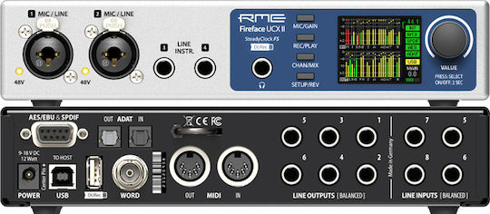 RME Fireface UCX II External Professional Sound Card Connectivity USB to PC