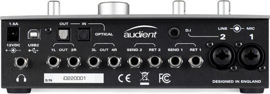 Audient ID-22 Εξωτερική Επαγγελματική Κάρτα Ήχου με Σύνδεση USB