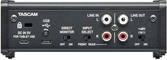 Tascam US-1x2HR Εξωτερική Επαγγελματική Κάρτα Ήχου με Σύνδεση USB