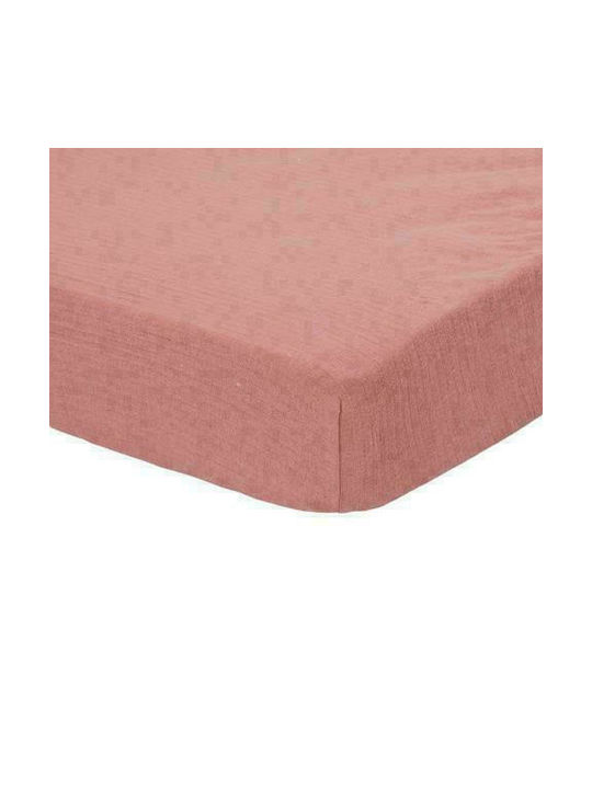 Little Dutch Pure Baby Bettlaken Für Wiege Baumwolle Angepasst Pink Blush 40x80cm LD10730151