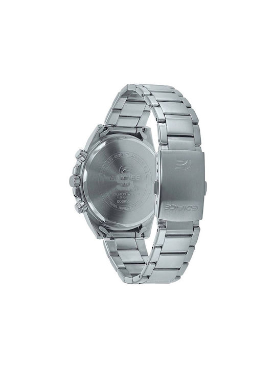 Casio Edifice Premium Ceas Cronograf Solar cu Argintiu Brățară metalică