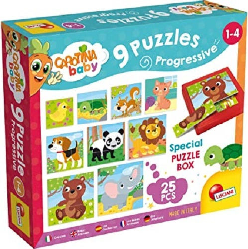 Παιδικό Puzzle Carotina Baby Puppies 9pcs Lisciani Giochi