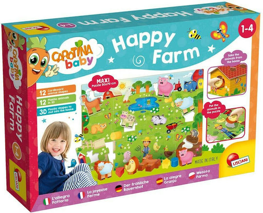 Kids Puzzle Baby Happy Farm for 1+ Years 17pcs Lisciani Giochi