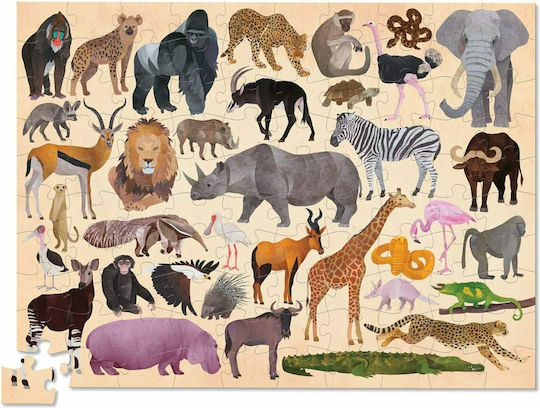 Kids Puzzle Jungle Animals for 5+ years+ Years 100pcs Crocodile Creek